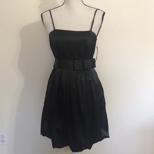 Molly B black  sz 0 cocktail dress strappy new/tag